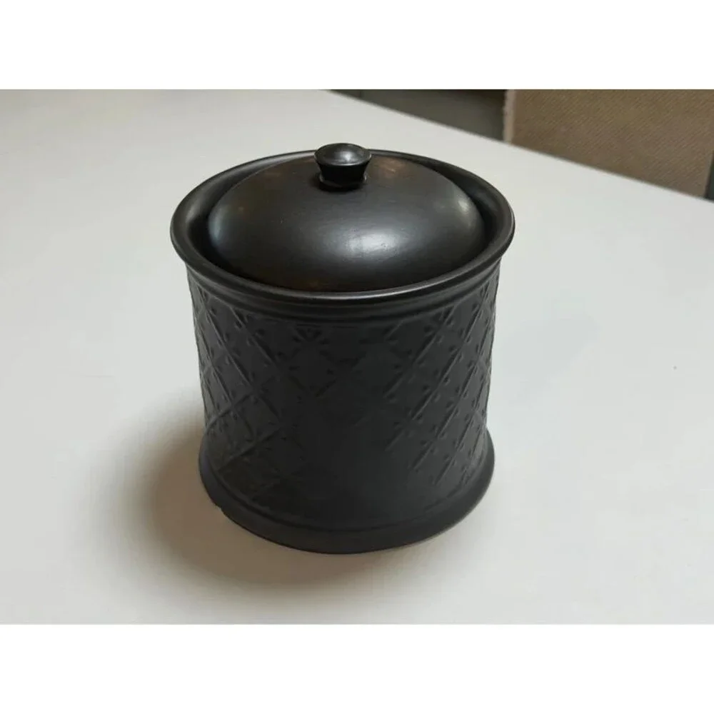 Black Ceramic Storage Jars
